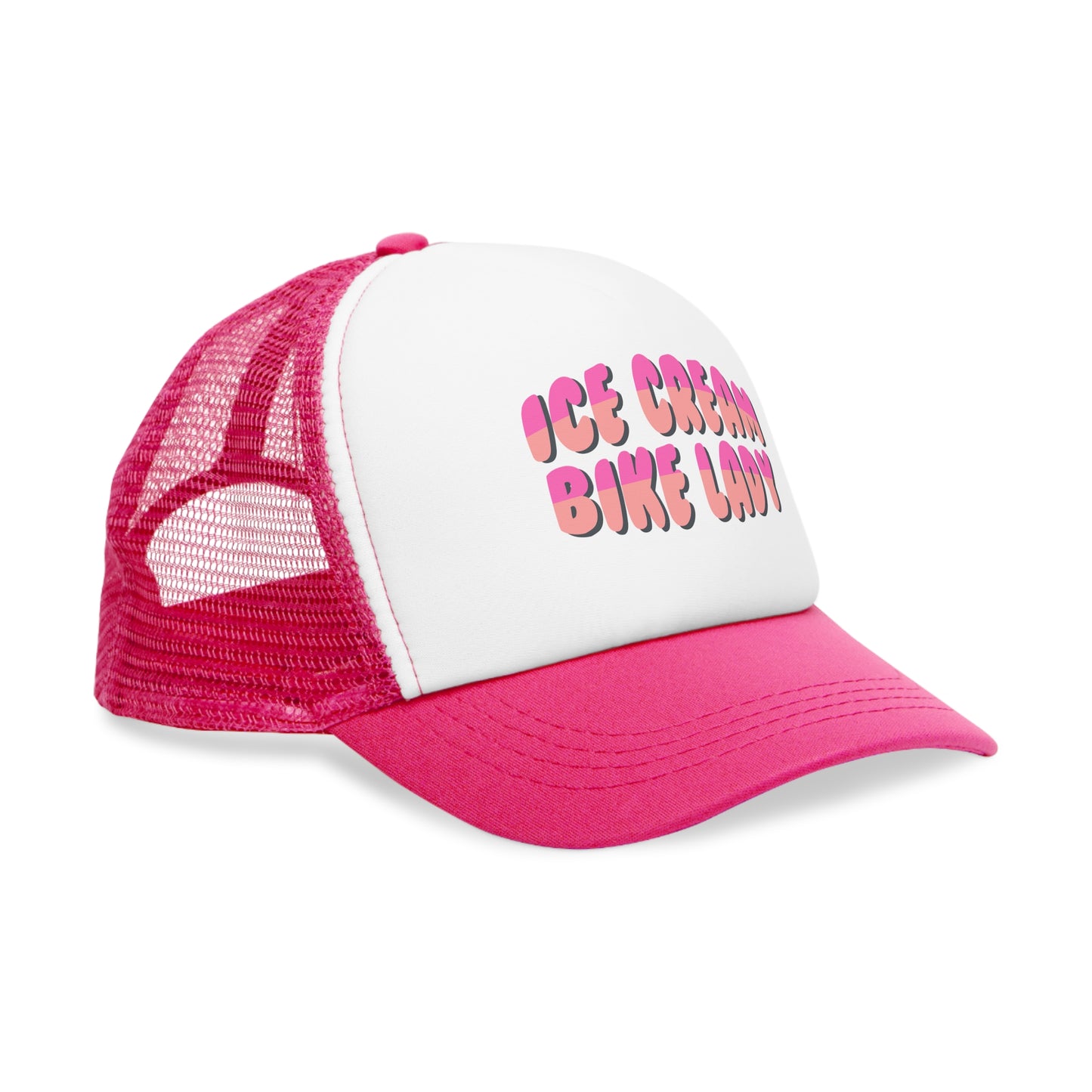 Ice Cream Bike Lady Mesh Cap
