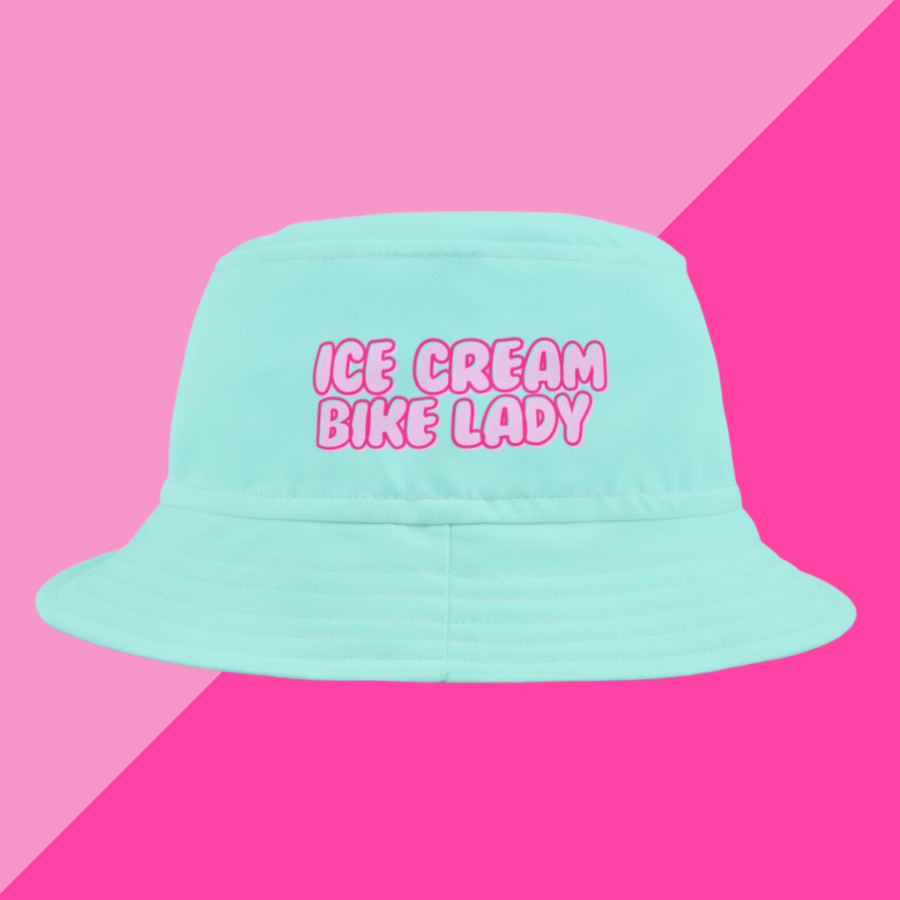 Ice Cream Bike Lady Bucket Hat