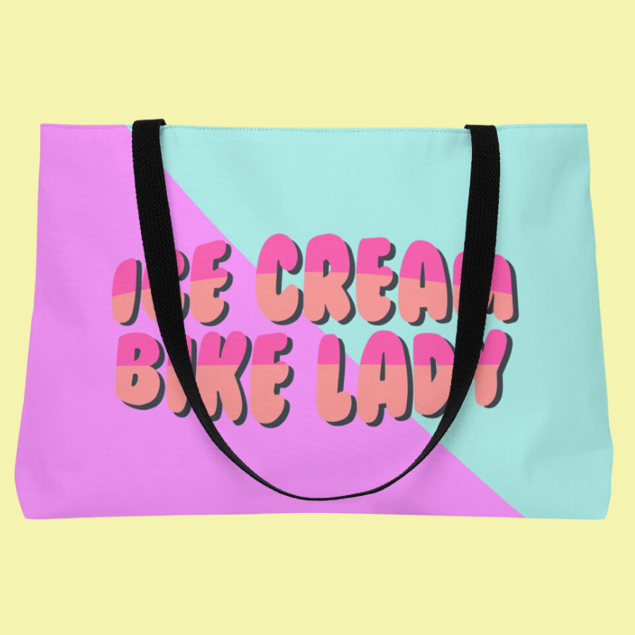 Ice Cream Bike Lady Weekender Bag
