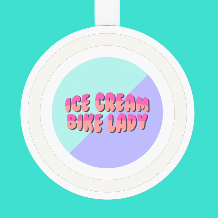 Ice Cream Bike Lady Wireless Charging Pad