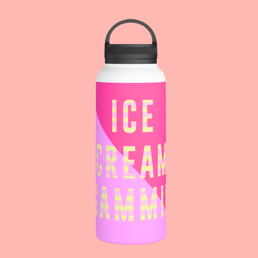 Ice Cream Bike LadyStainless Steel Water Bottle