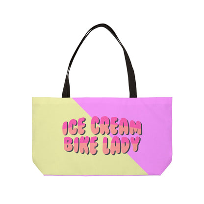 Ice Cream Bike Lady Weekender Bag