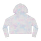 Ice Cream Bike Women’s Tie Dye Cropped Hooded Sweatshirt