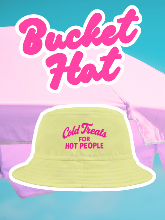 Cold Treats For Hot People Yellow Bucket Hat