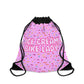 Ice Cream Bike Lady Drawstring Bag