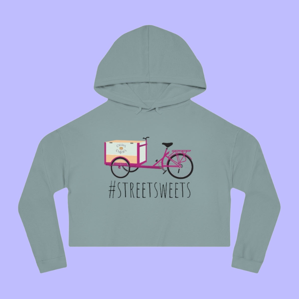 #STREETSWEETSWomen’s Cropped Hooded Sweatshirt
